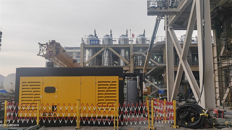 內蒙通威空壓機租賃現場